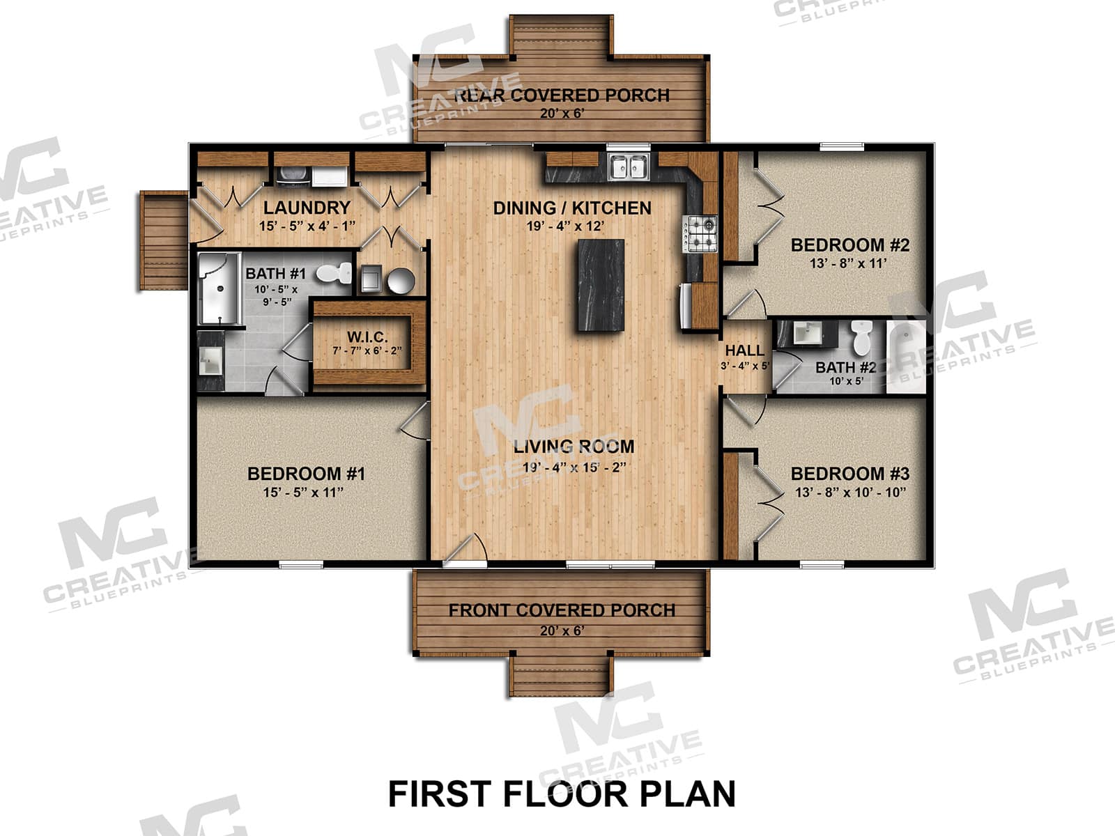 Pinebark 1st Floor Plan