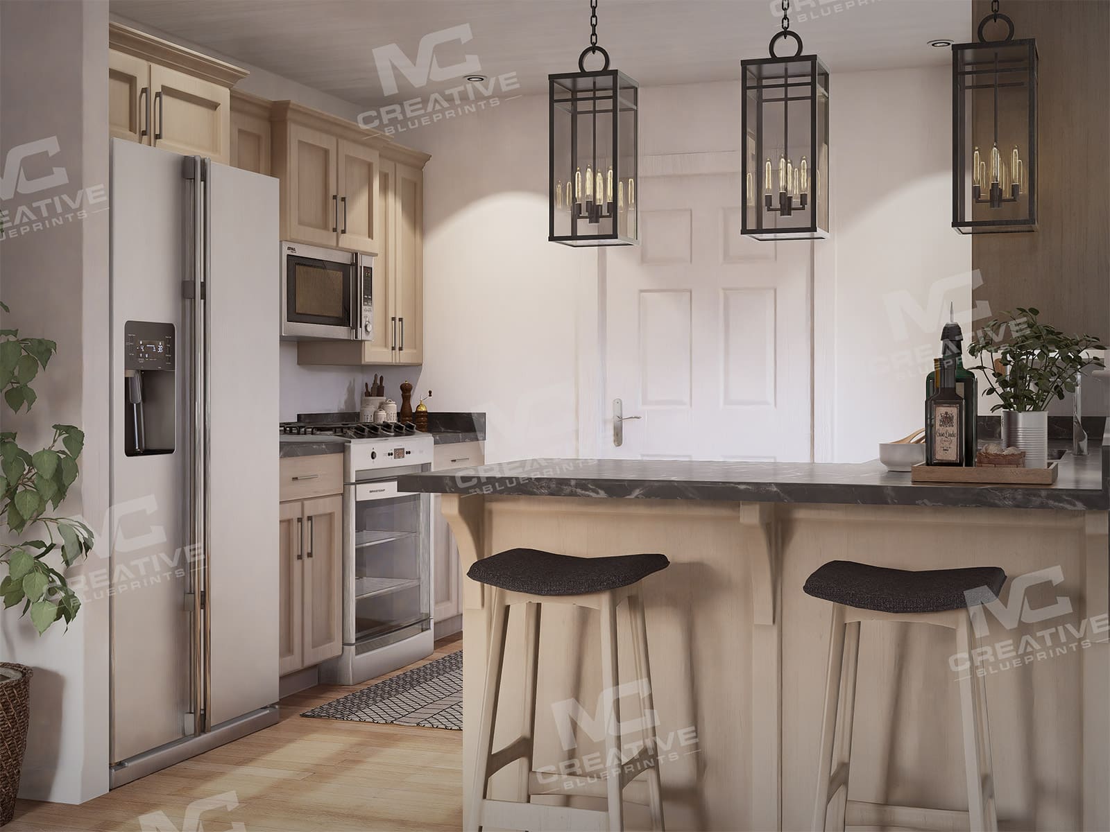 The Oaklands Kitchen Slab on Grade