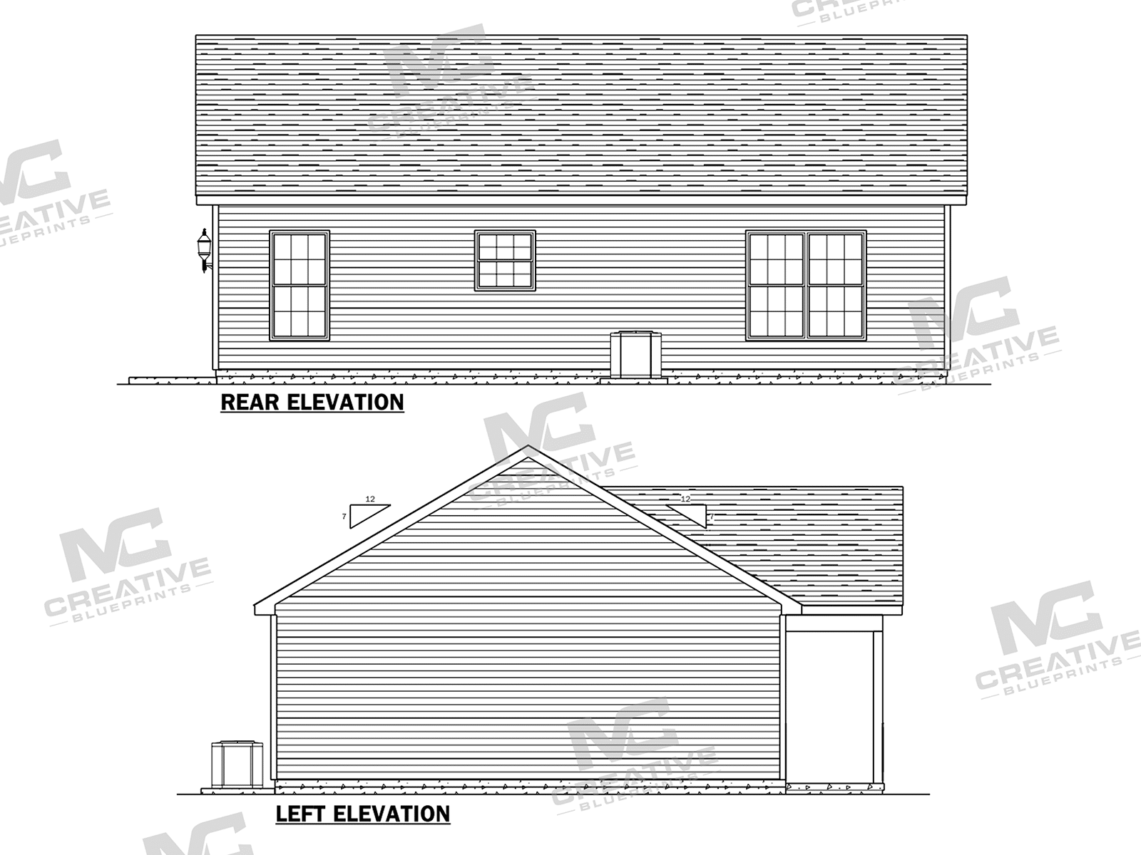 The Magnolia Slab on Grade Elevation 2