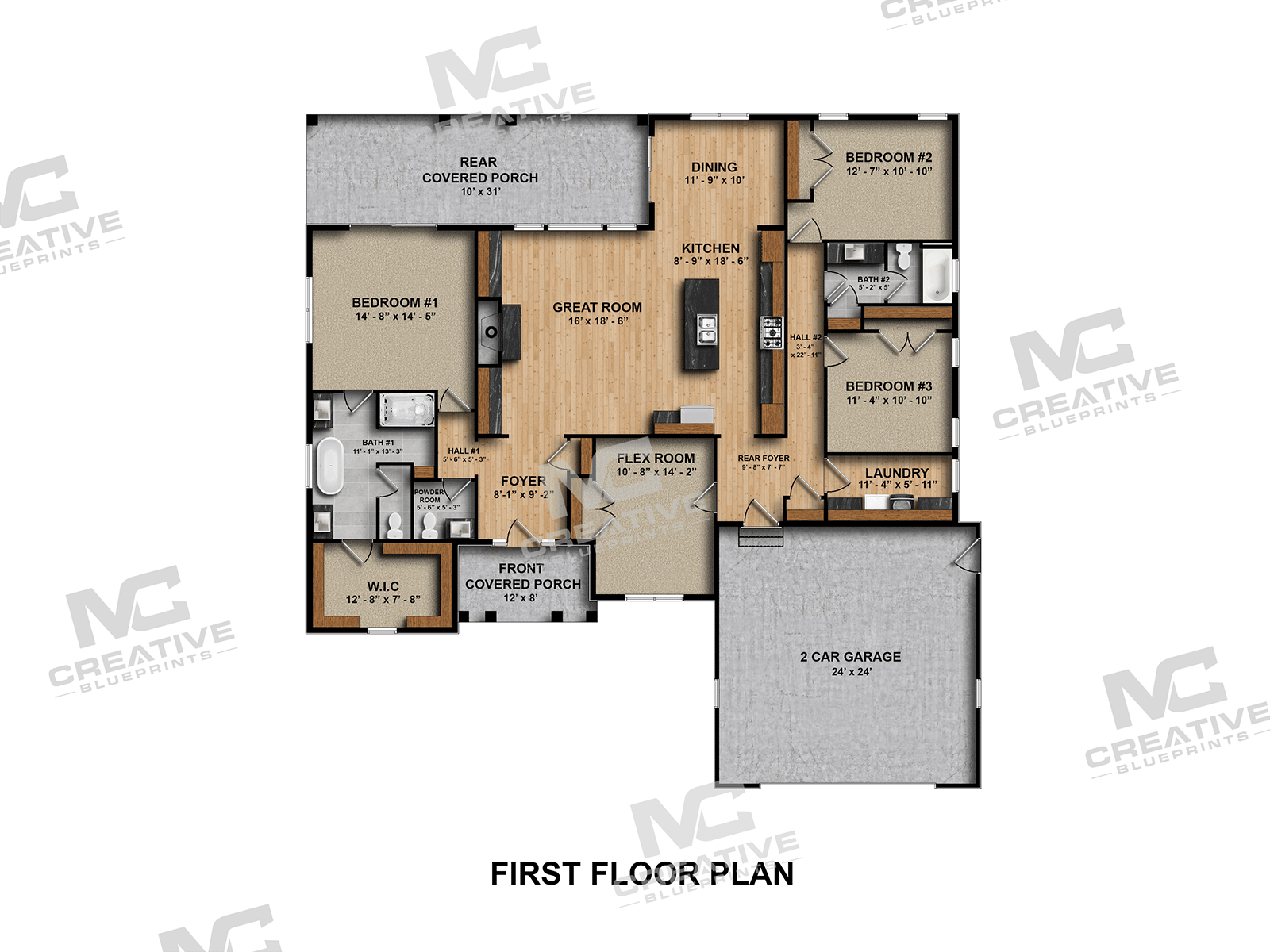 Sycamore Slab on Grade Plan