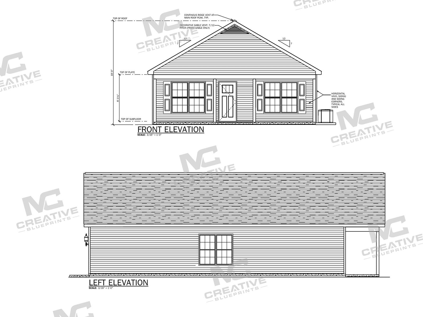 The Briarstead Slab Reversed Elevation 1