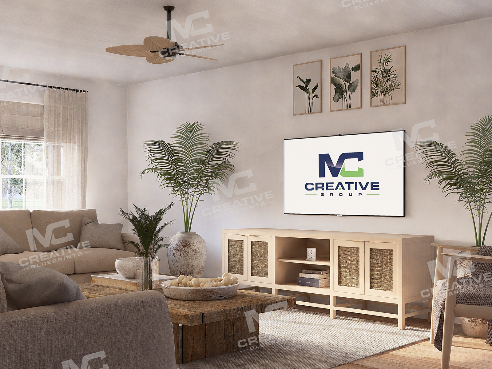 The Briarstead Slab Reversed Living