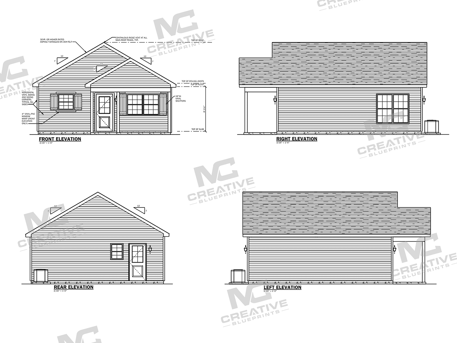The Orchard Slab Elevations