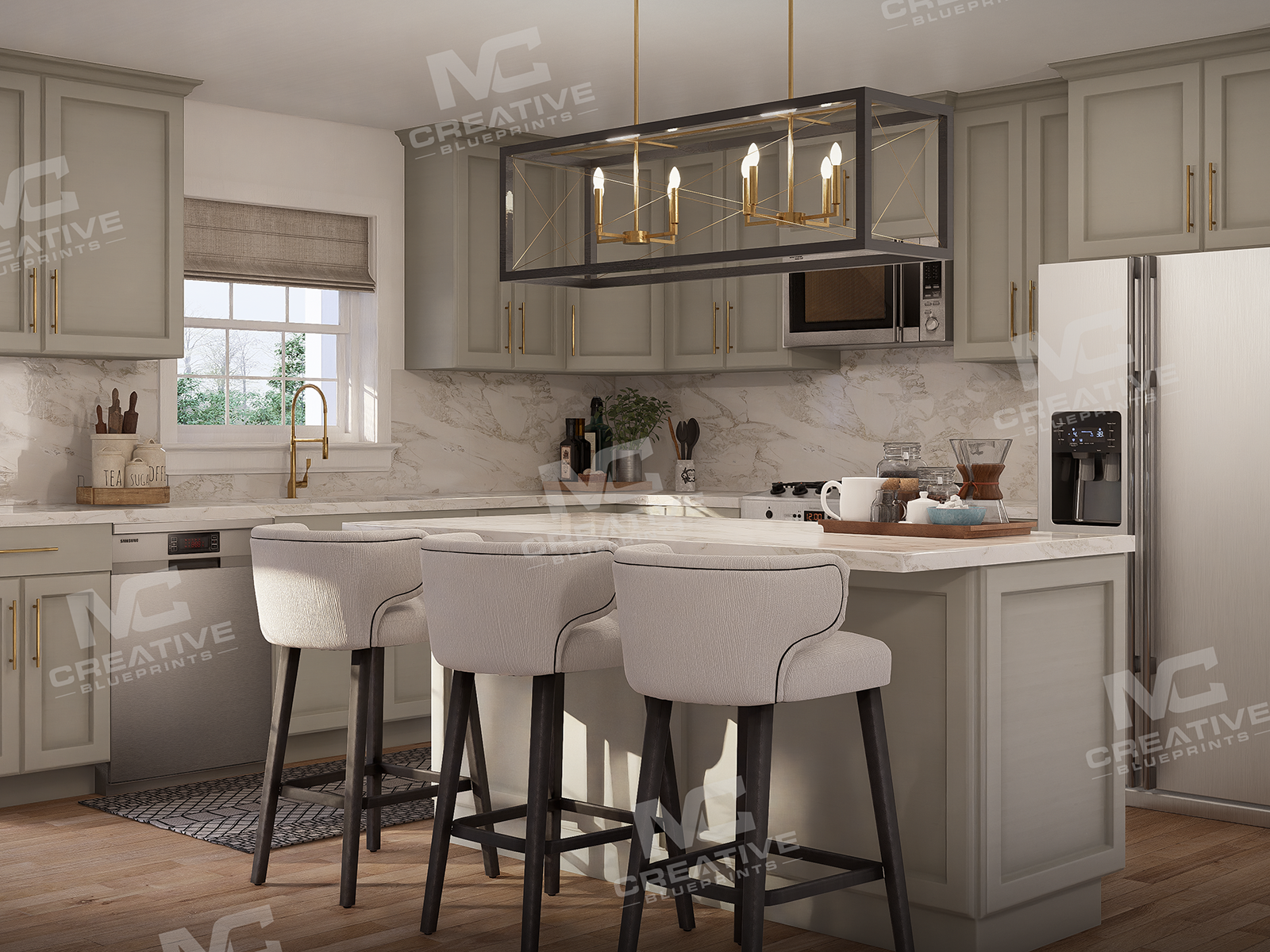 The Pinebark Slab on Grade Kitchen