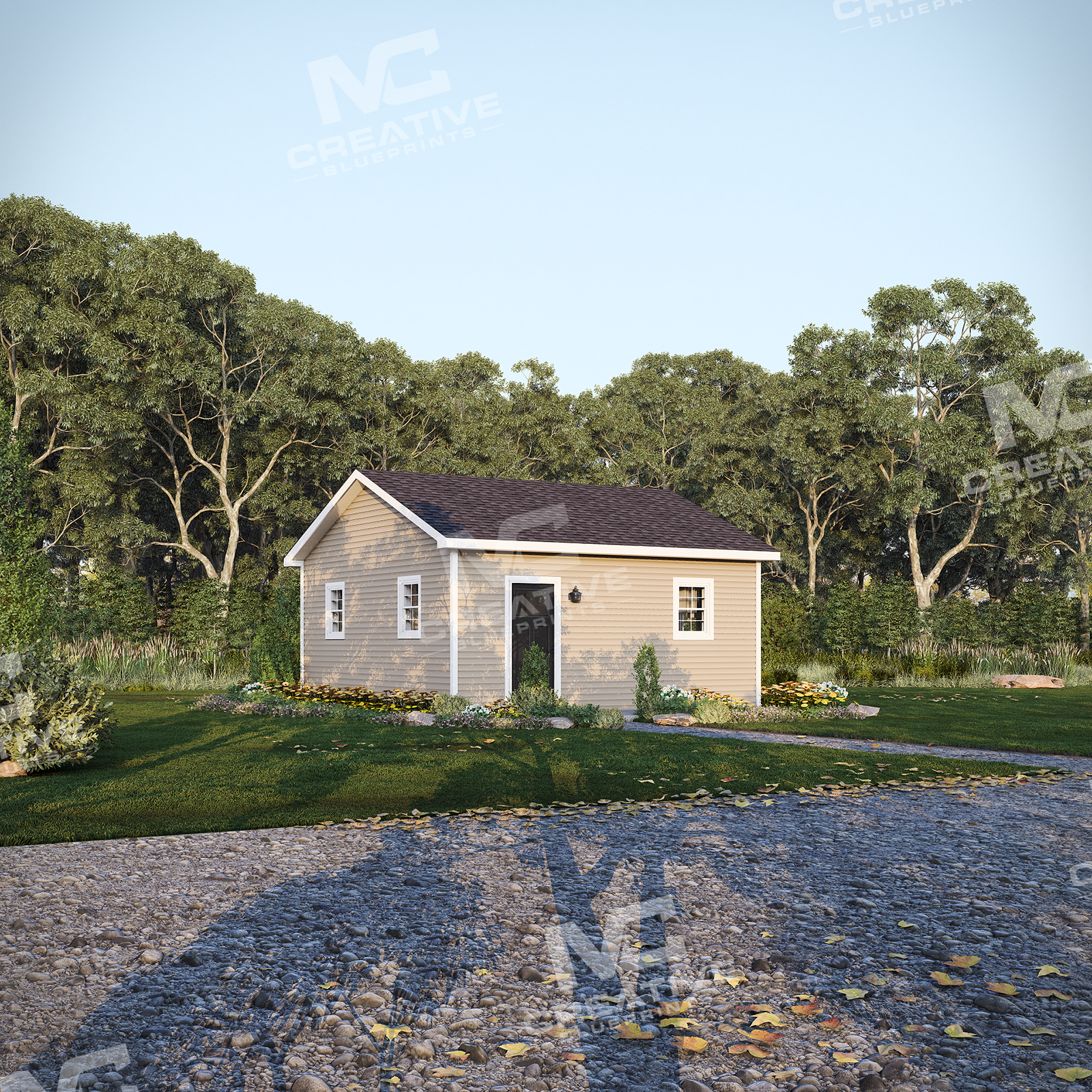 The Willow Roost Slab on Grade Flipped Front