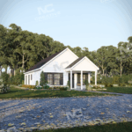 The Cozy Retreat Slab on Grade Flipped Front